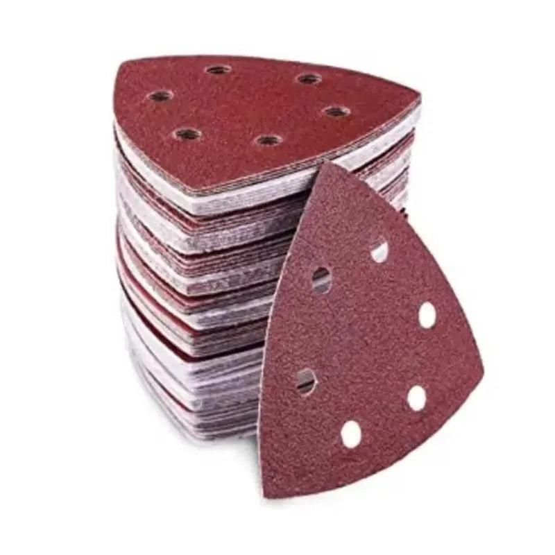 30pc Triangle Sanding Pads Mouse Sander – 6 Holes, 60–320 Grit Sander Sanding Pads Qme