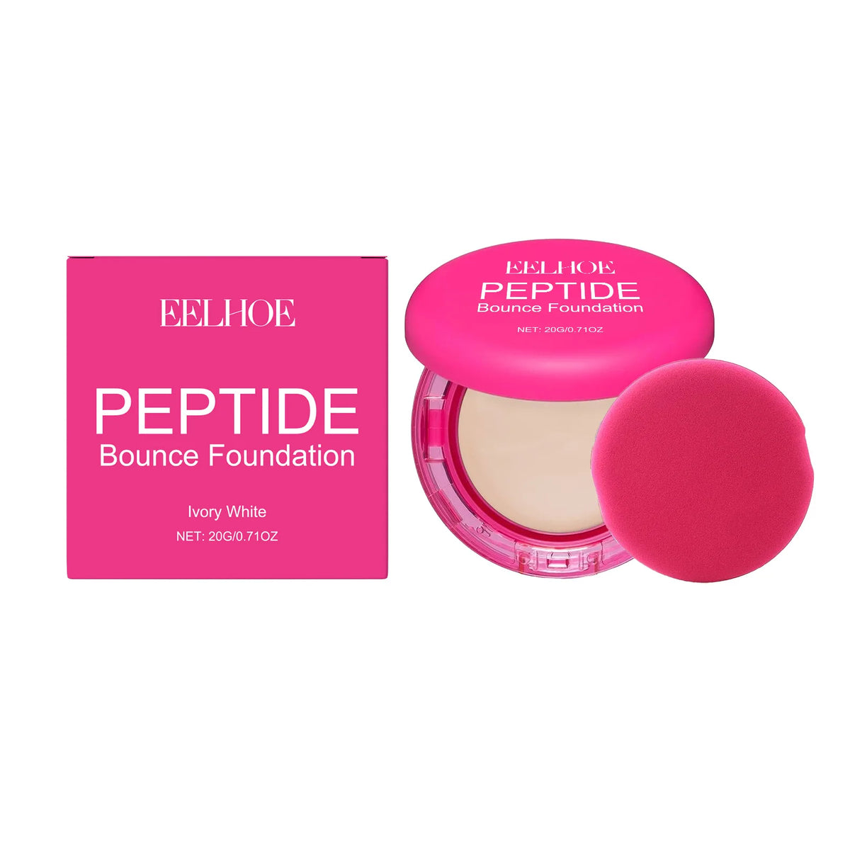 EELHOE Peptide Balm Foundation – Full Coverage & Oil Control Balm Foundation Qst Ivory