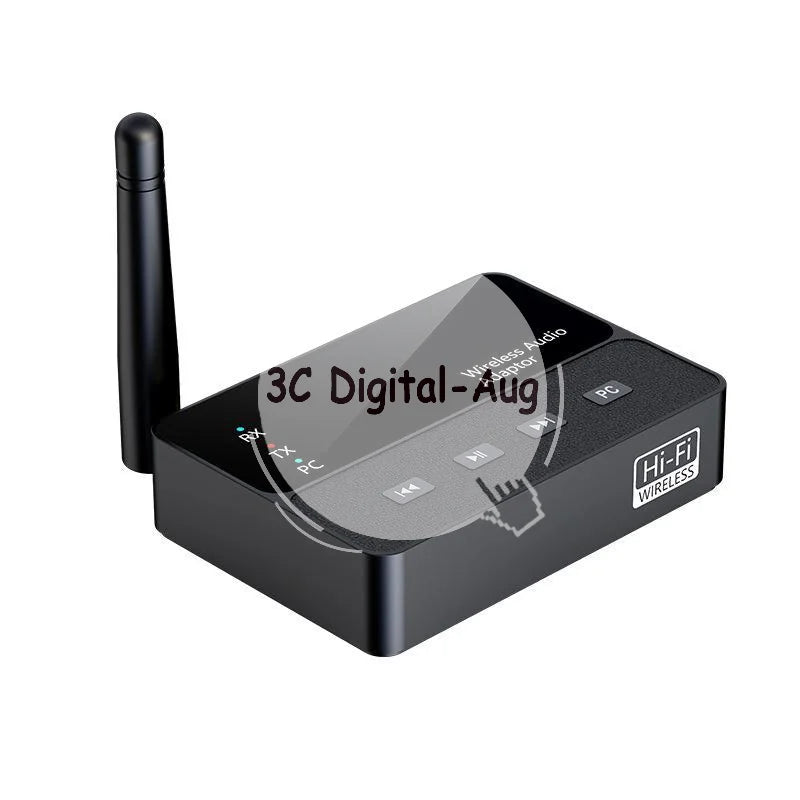 Bluetooth 6.0 Wireless Audio Transmitter Receiver HiFi Stereo 20M Wireless Audio Adapter Qme Default Title