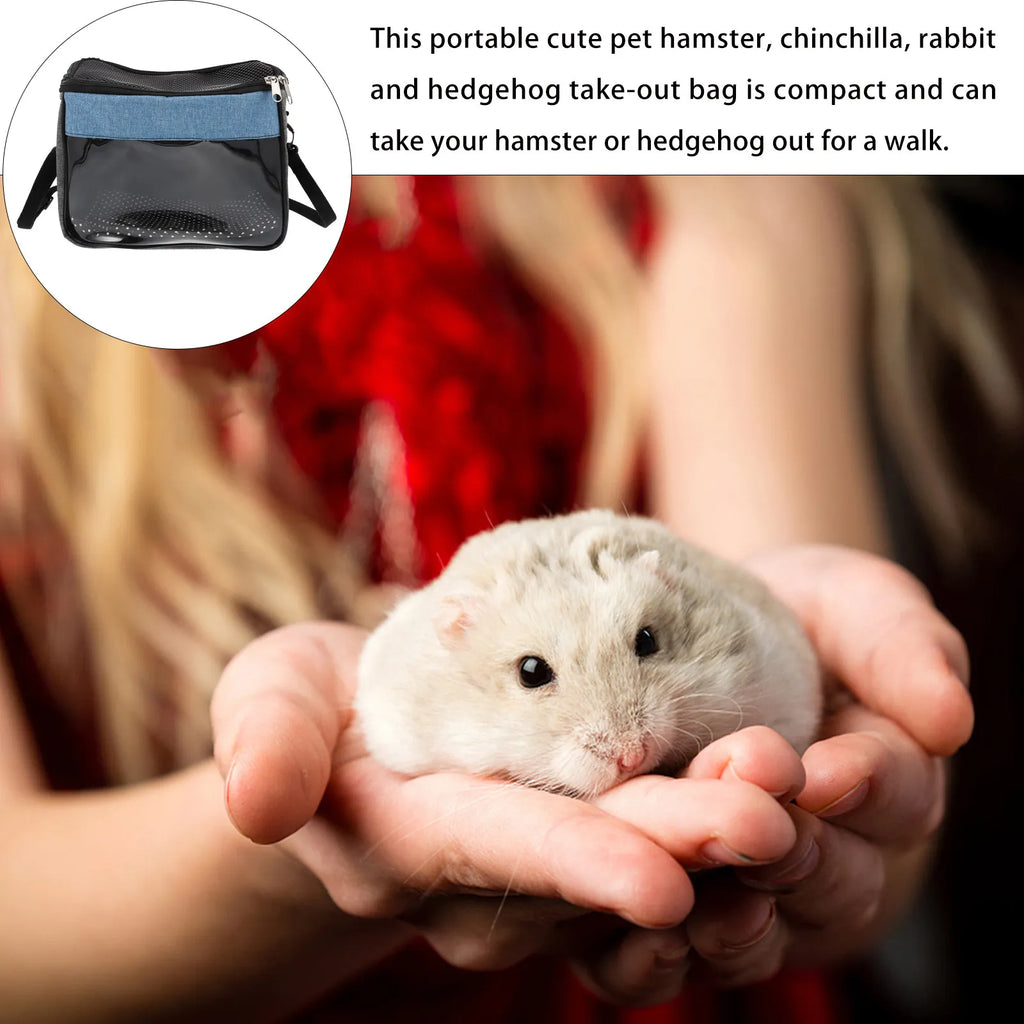 Compact Small Pet Carrier Bag – Hamster, Hedgehog & Chinchilla Small Pet Carrier Bag Qme
