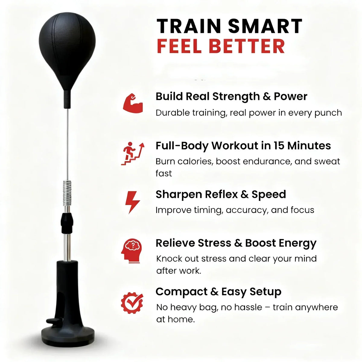 Cobra Reflex Punching Bag – Boxing Agility Training Equipment Reflex Punching Bag Qme