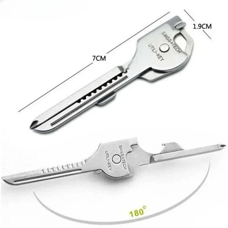Swiss Tech Utili-Key 6-in-1 Multifunction Keychain Tool Multifunction Keychain Tool Qme