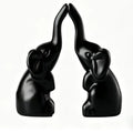 Mini Gold Elephant Figurine Pair | Alloy Home Decor Statue Decorative Figurine Qme A