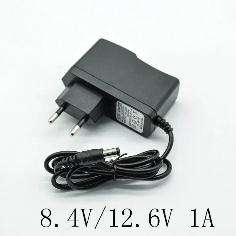 DC 12V 6V 1A EU Plug Power Supply Adapter – 18650 Charger Power Supply Adapter Qme