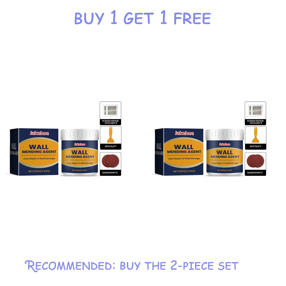 Wall Repair Paste – Fix Cracks, Holes & Peeling Paint Wall Repair Paste Qme 2 set