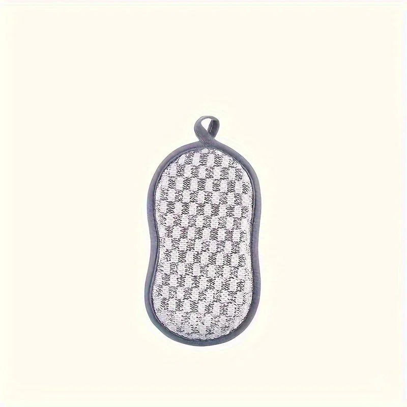 Double-Sided Silver Wire Sponge Block – Reusable Kitchen Scrubber Kitchen Sponge Scrubber Qme