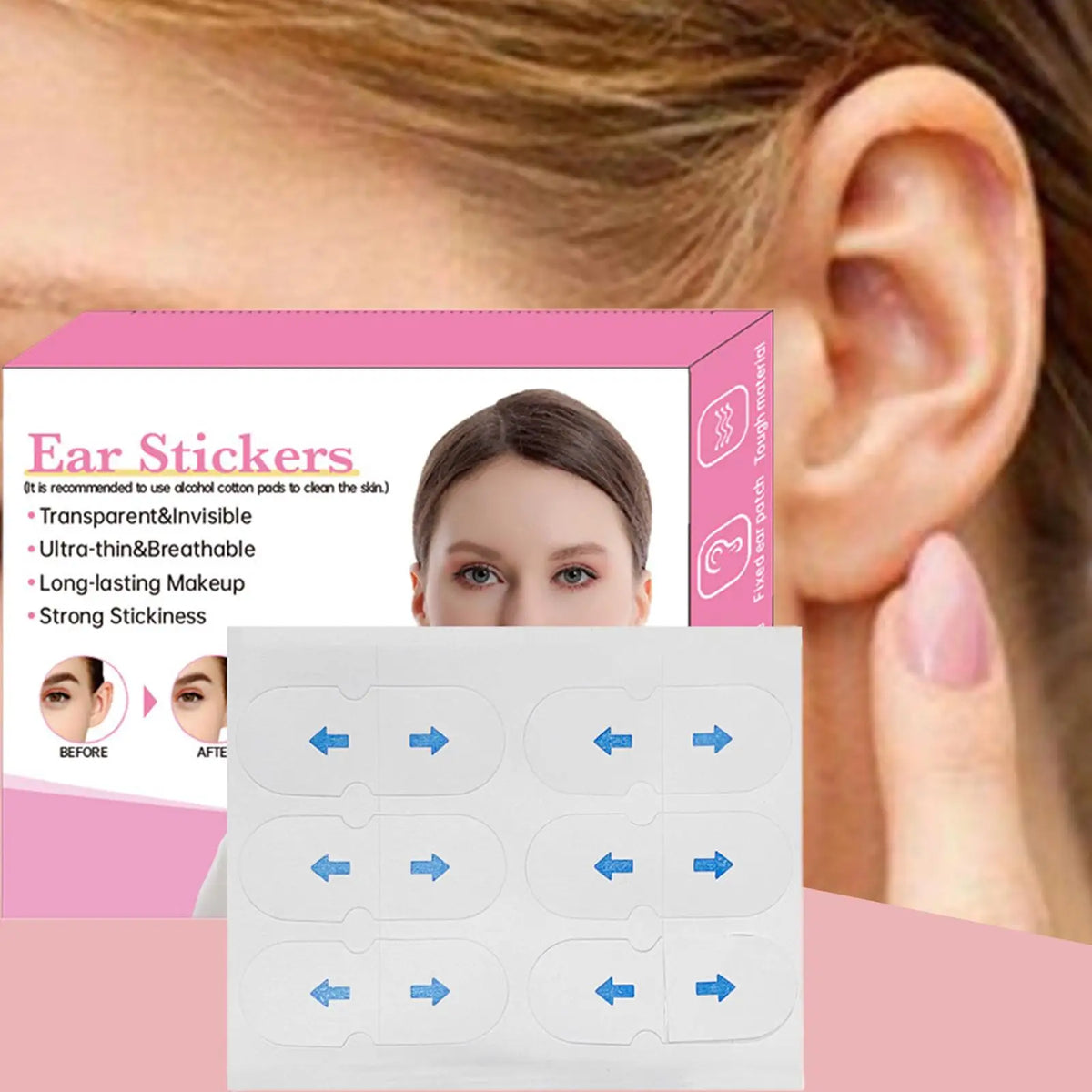 30 Pairs Invisible Ear Corrector Tape Patches | Pinning Back Ear Corrector Patches Qme