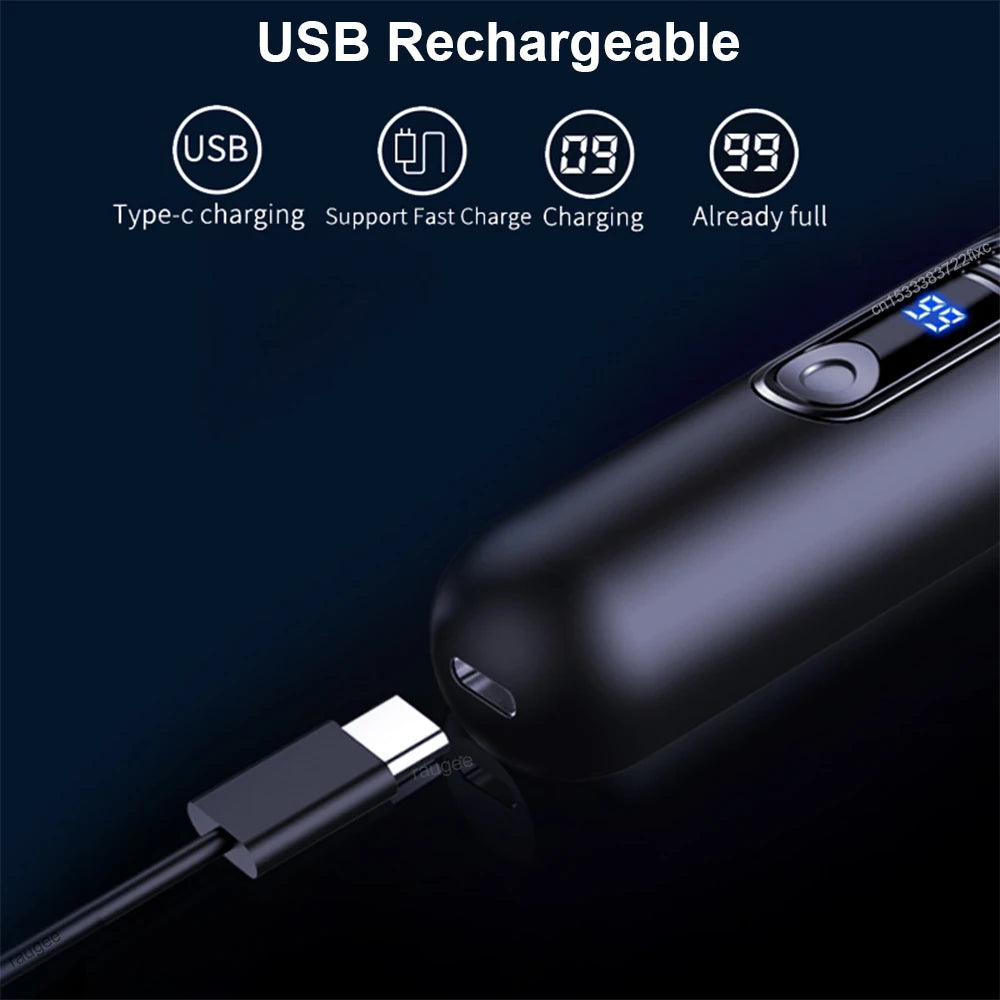 Rechargeable Electric Nose & Ear Hair Trimmer for Men Nose & Ear Trimmer Qst