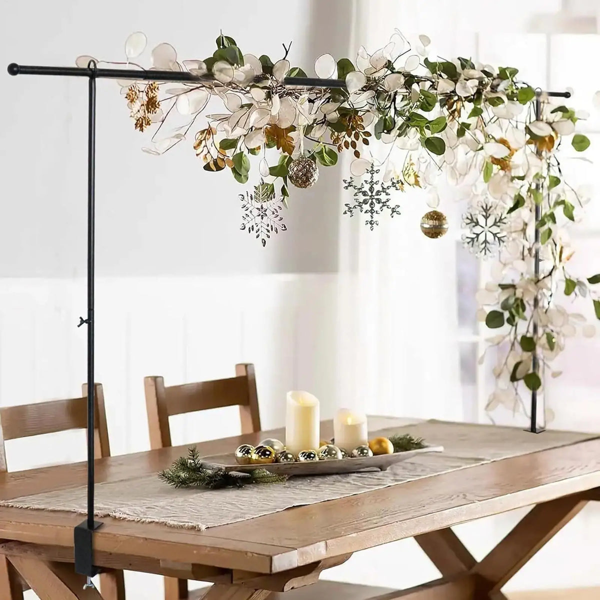 Adjustable Balloon Arch Stand with Table Clamps & Backdrop Rack Balloon Arch Stand Qme
