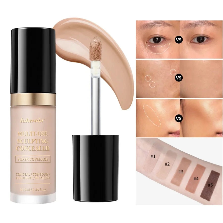Lakerain Liquid Concealer – Full Coverage & Long-Lasting Liquid Concealer Qst