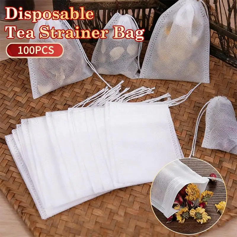 Disposable Tea Filter Bags – Loose Leaf, Coffee & Spice Pouches Tea Filter Bags Qme