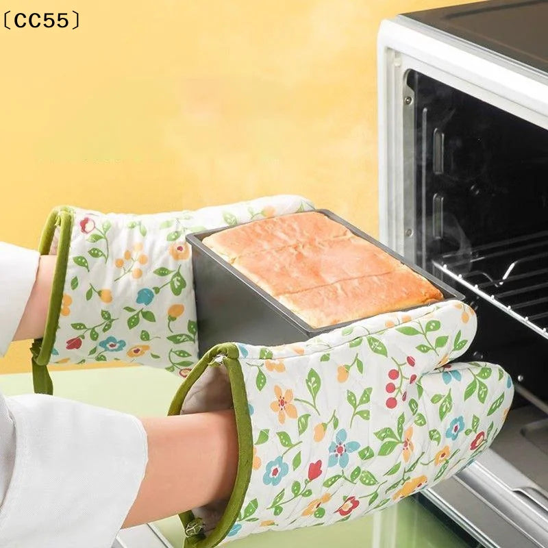 Heat Resistant Non-Slip Oven Mitt – Insulated Baking Glove Oven Mitt Qst