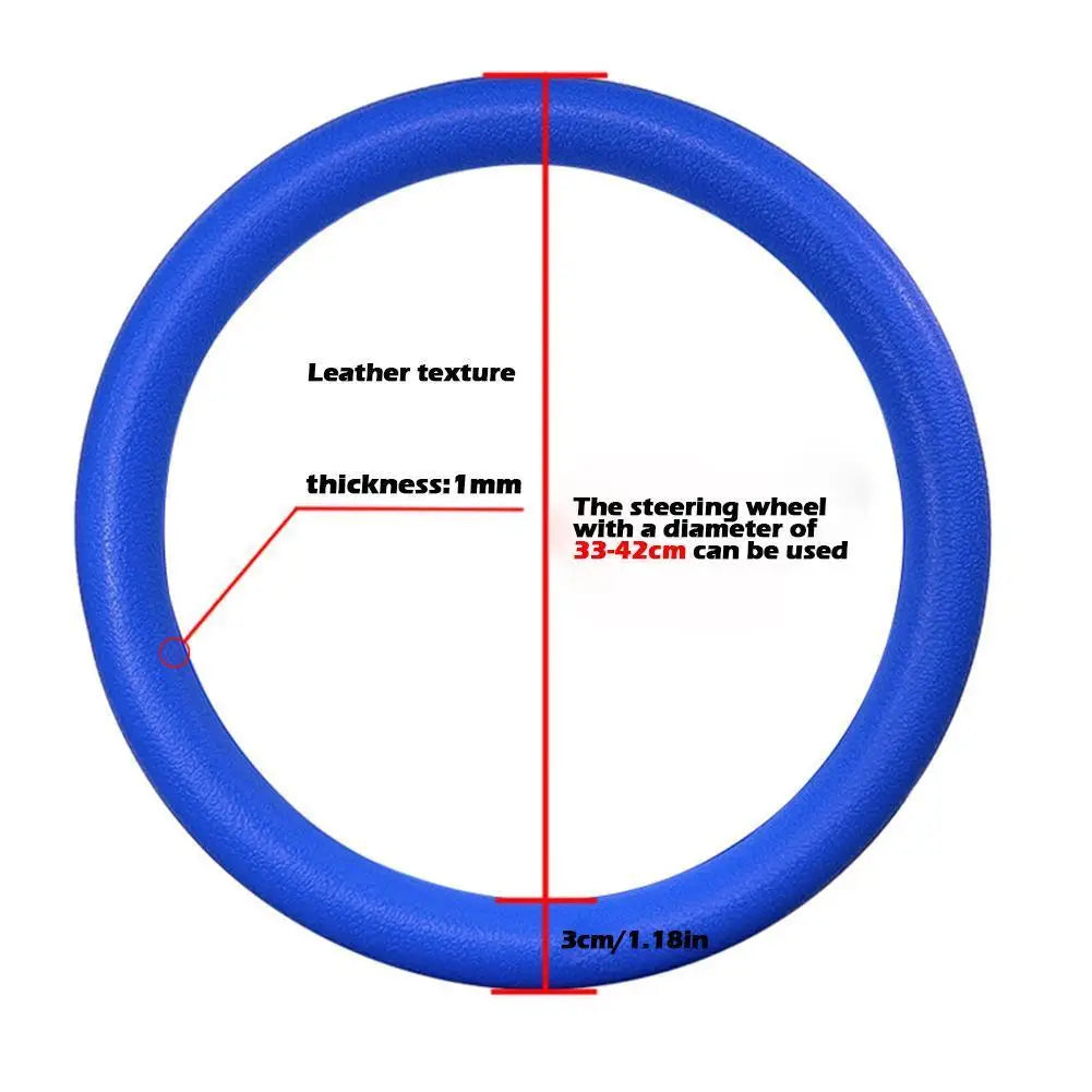 Silicone Steering Wheel Cover – Non-Slip & Sweat-Absorbent Steering Wheel Cover Qme