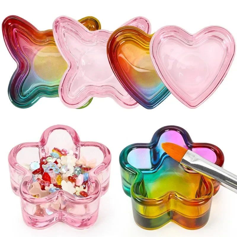 Aurora Crystal Glass Dappen Dish – Acrylic Nail Liquid Cup Nail Art Dappen Dish Qme