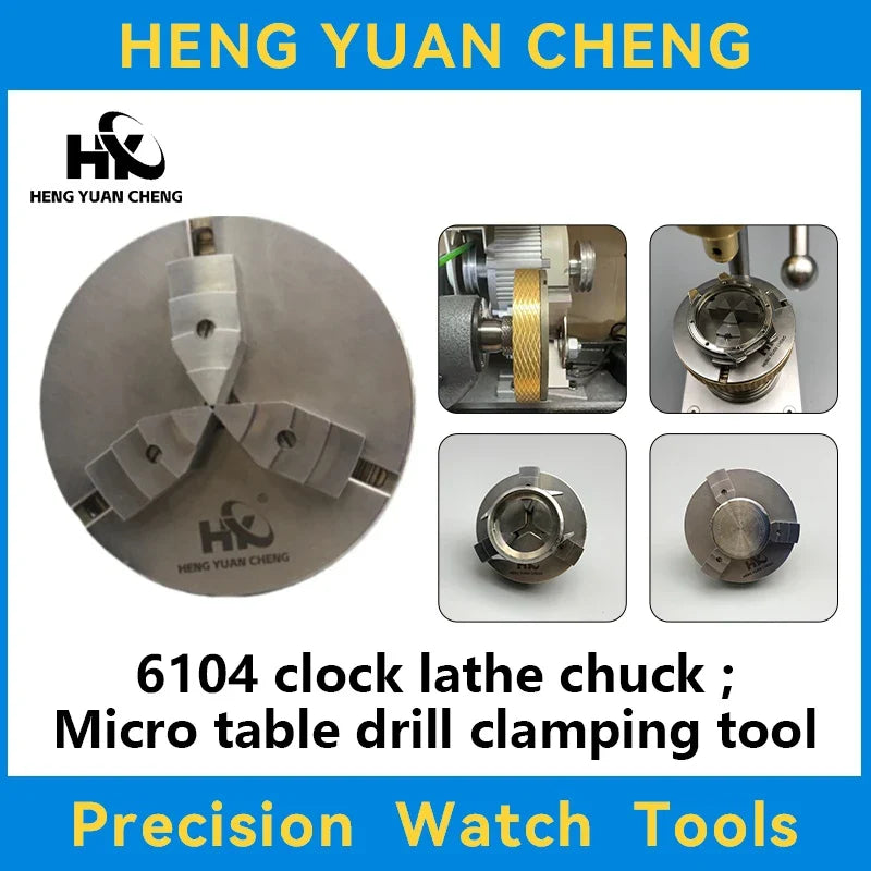 Watch Repair Lathe Chuck 6104 Micro Table Drill Clamping Tool Watch Repair Tool Qme