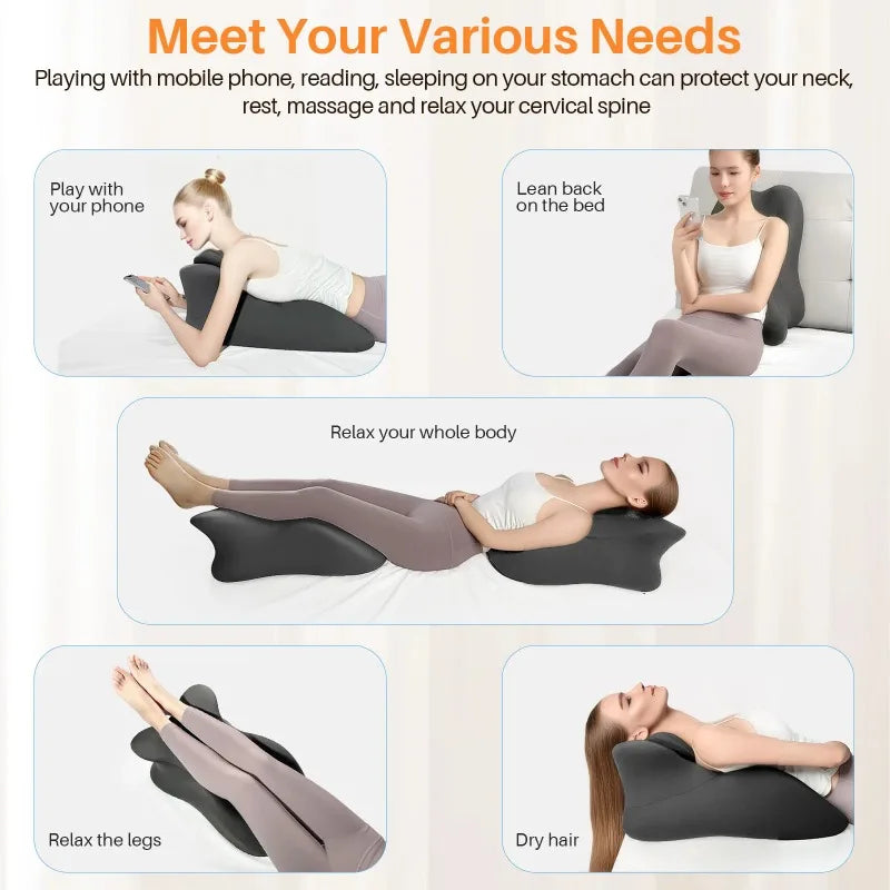 Memory Foam Wedge Pillow – Multi-Position Ergonomic Support Wedge Support Pillow Qst