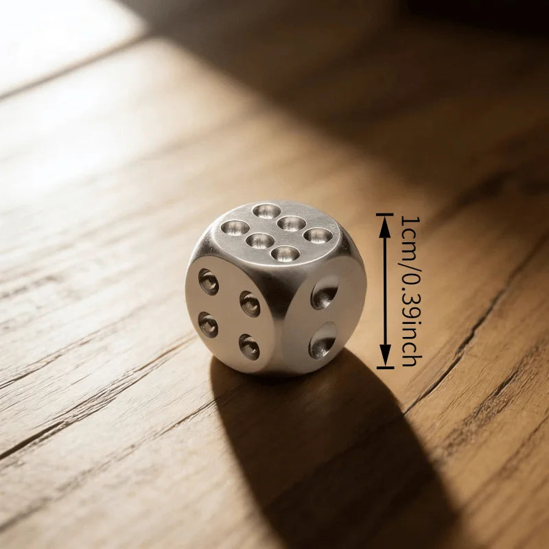 Metallic 6-Sided Dice Set for DND RPG Tabletop Board Games Metallic Dice Set Qme
