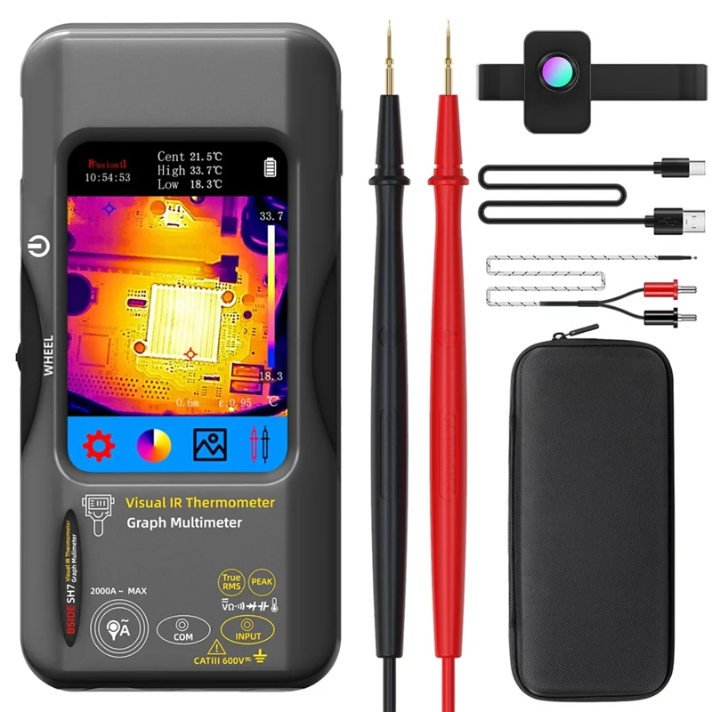 Thermal Imaging Camera Multimeter 320x320 25Hz | Qme A02F Thermal Imaging Multimeter Qme