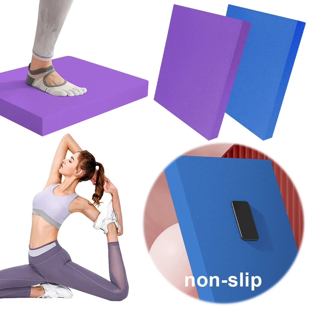 Yoga Balance Pad Thickened TPE Foam Cushion | Fitness Mat Balance Foam Pad Qme
