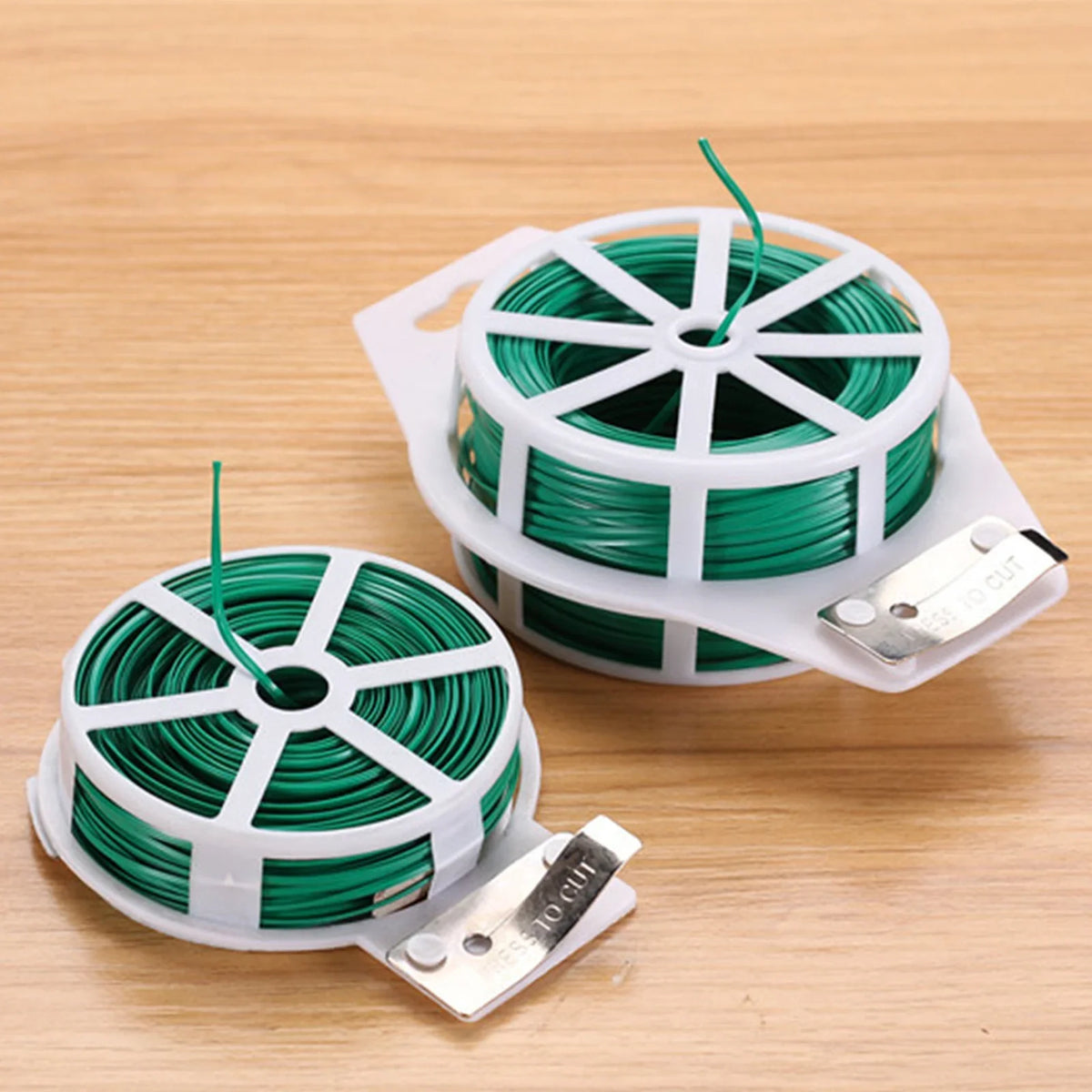 Reusable Green Garden Twist Ties with Cutter – 20–100m Garden Twist Ties Qme