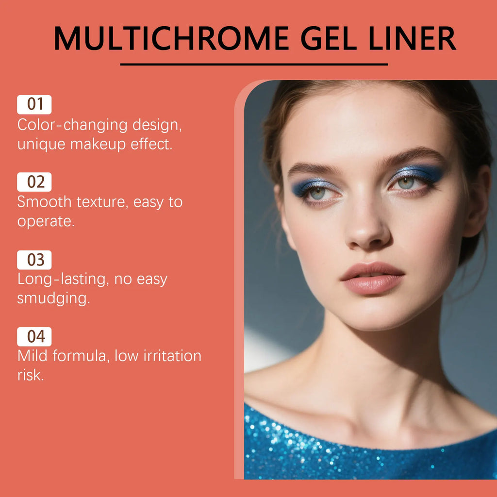 Photochromic Gel Eyeliner Pencil – Color-Shifting Shimmer Gel Eyeliner Pencil Qst
