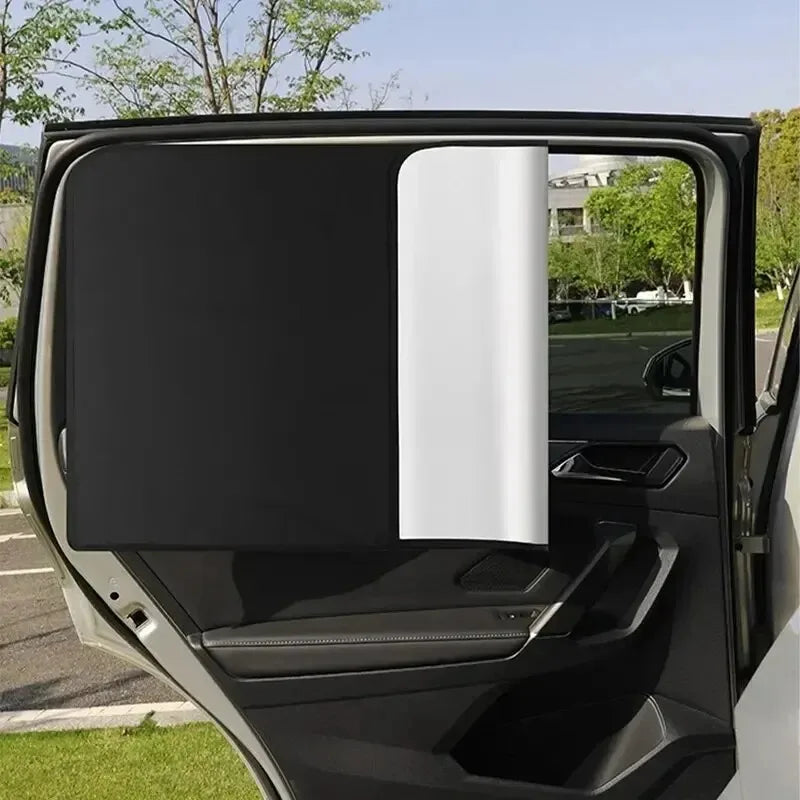 Car Side Window Magnetic Sun Shade Privacy Curtains – UV Block Car Window Sun Shade Qme