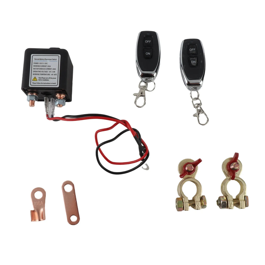 Remote Battery Disconnect Switch 12V 250A – Long Range Battery Disconnect Switch Qme as pic