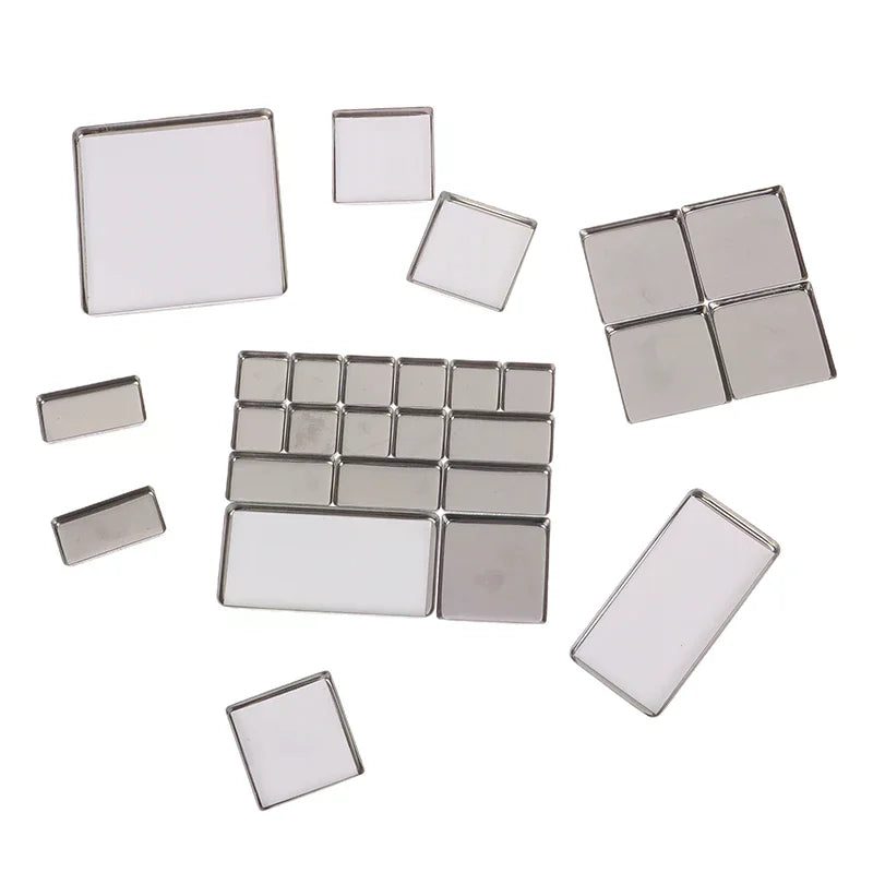 Travel Magnetic Aluminum Watercolor Palette | Grid Paint Box Watercolor Palette Qme