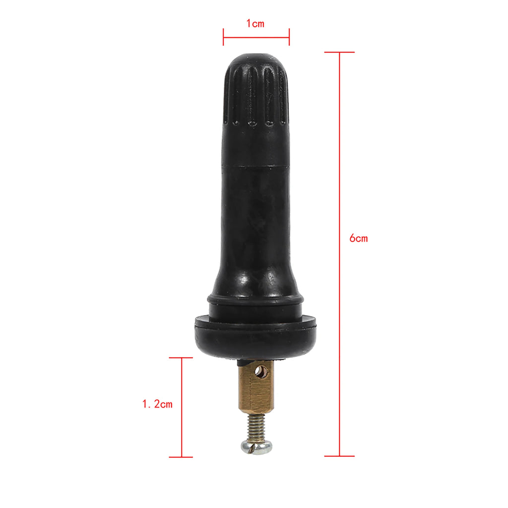 TPMS Snap-In Tire Valve Stems 4pcs – Rubber & Copper TPMS Valve Stems Qst
