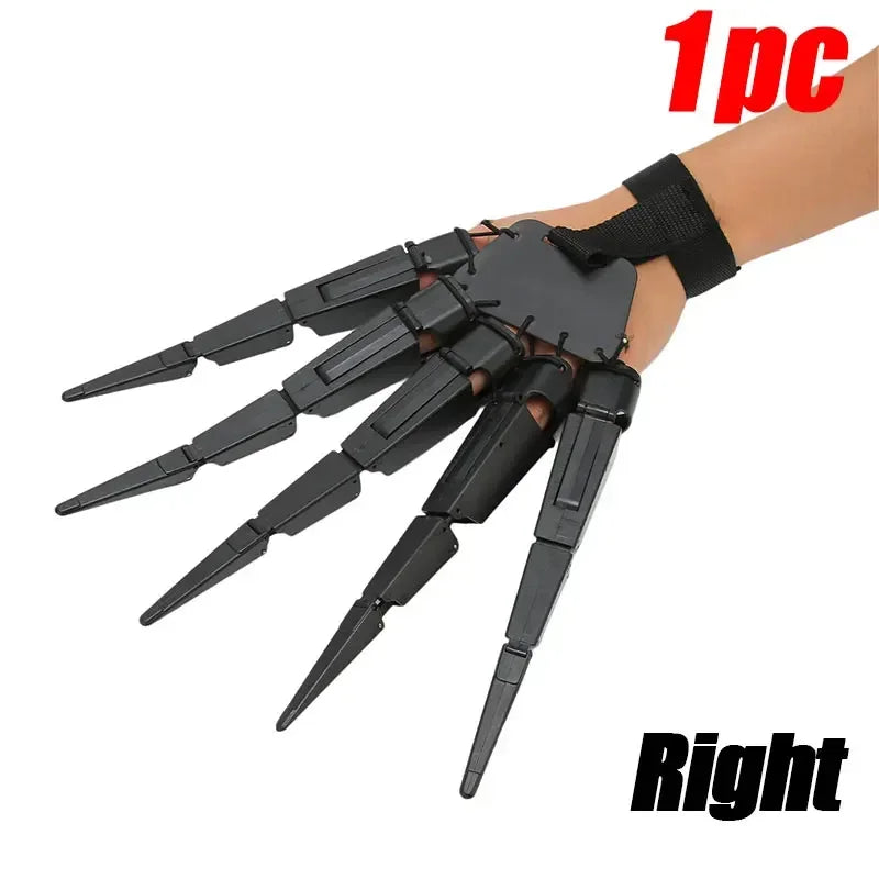 Halloween Articulated Skeleton Fingers Cosplay Hand Prop Costume Prop Qme Right 14x19.2cm