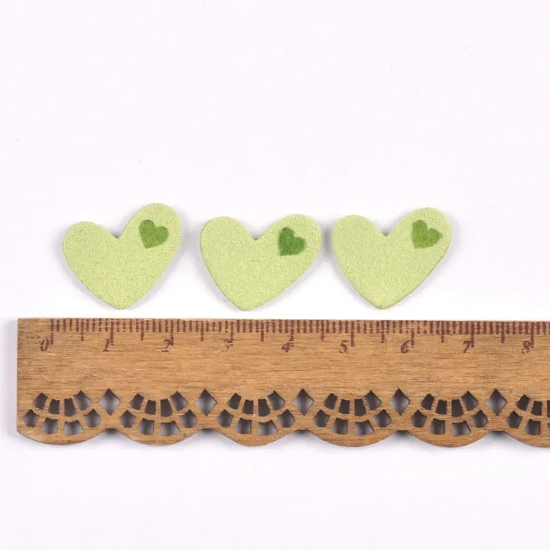Heart Embossed Leather Labels for DIY Sewing & Crafts – 50pcs Leather Sewing Labels Qme