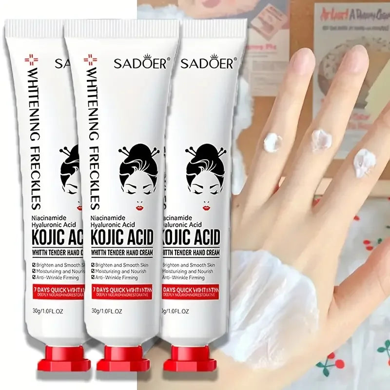 Kojic Acid Hand Cream – Hydrating, Brightening & Moisturizing Brightening Hand Cream Qme