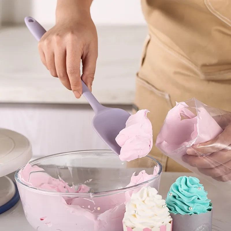 Heat Resistant Silicone Spatula – Flexible Cooking & Baking Silicone Spatula Qme