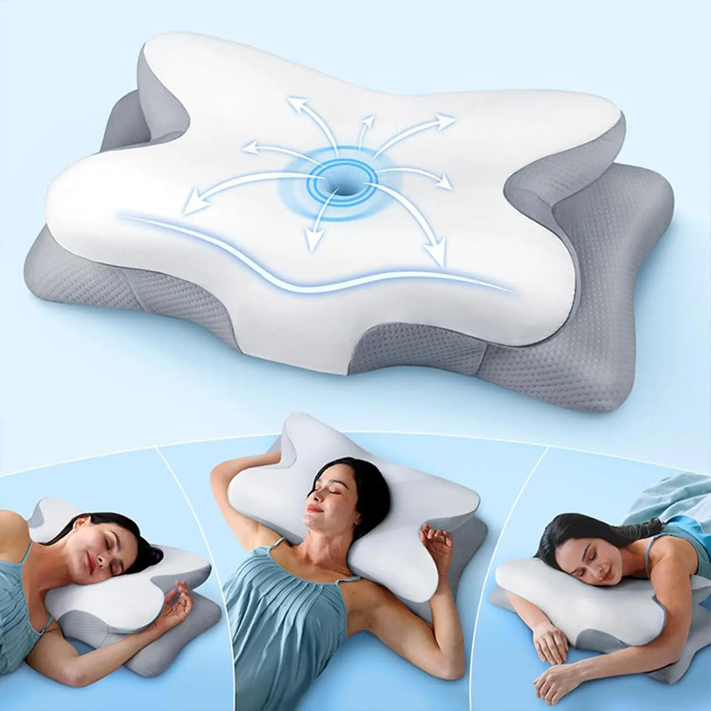 Memory Foam Pillow for Side Sleepers – Slow Rebound Soft Memory Foam Pillow Qme