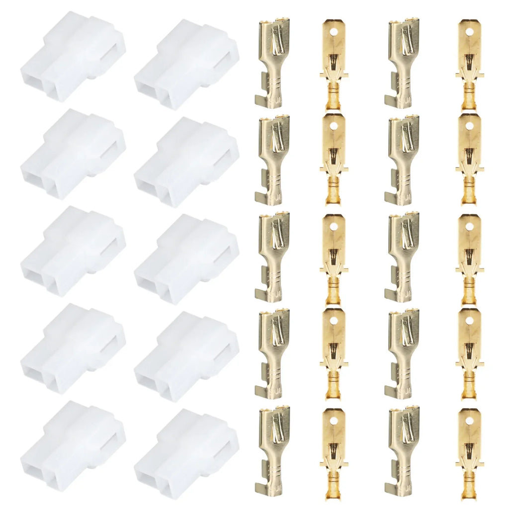 T-Type 2 Pin Car Radio Power Plug Connector | ABS+Copper Car Radio Connector Qme
