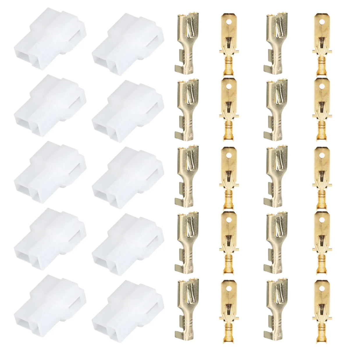 T-Type 2 Pin Car Radio Power Plug Connector | ABS+Copper Car Radio Connector Qme