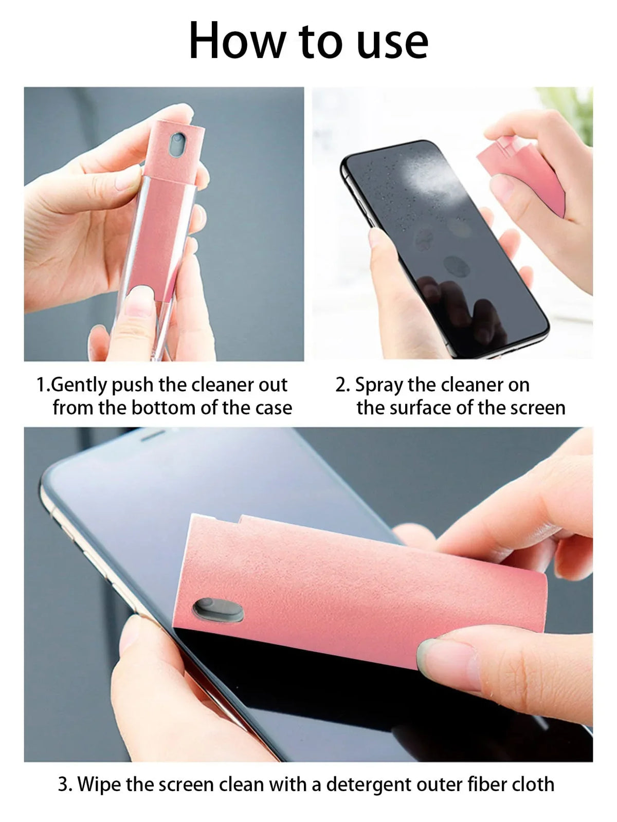 Portable Screen Cleaner Kit – Phone, Tablet & Computer Screen Cleaning Kit Qme