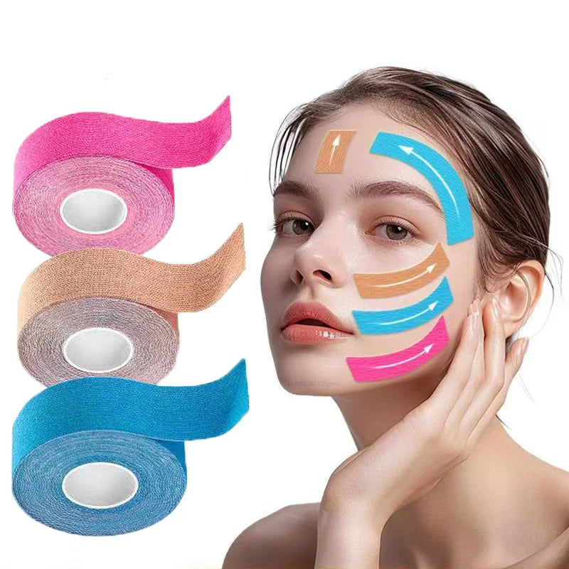 Kinesiology Face Lifting Tape – V-Line, Neck & Eye Firming Face Lifting Tape Qme