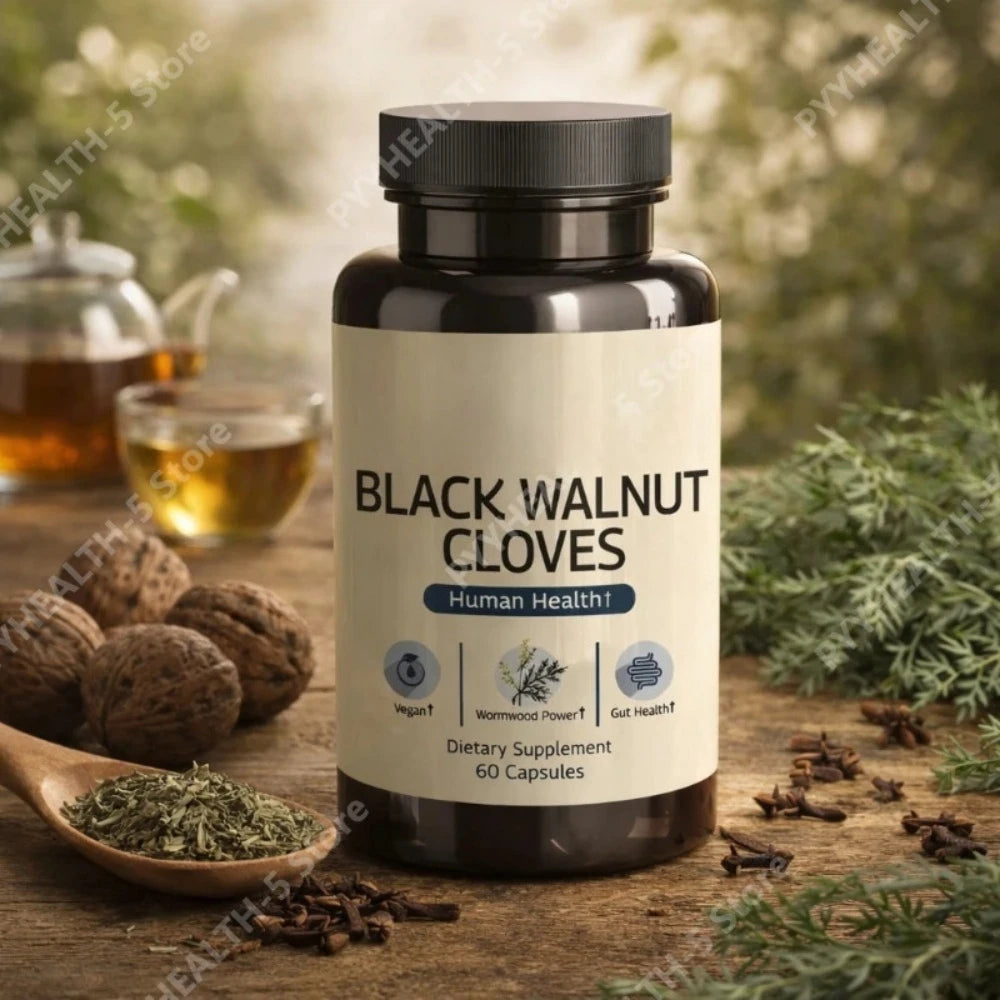 Black Walnut & Clove Herbal Digestive Wellness Capsules 60ct Herbal Supplement Qst