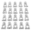 12V Aluminium Battery Terminal Connector Clamp Set – 20 Pack Battery Terminal Clamp Qme WHITE
