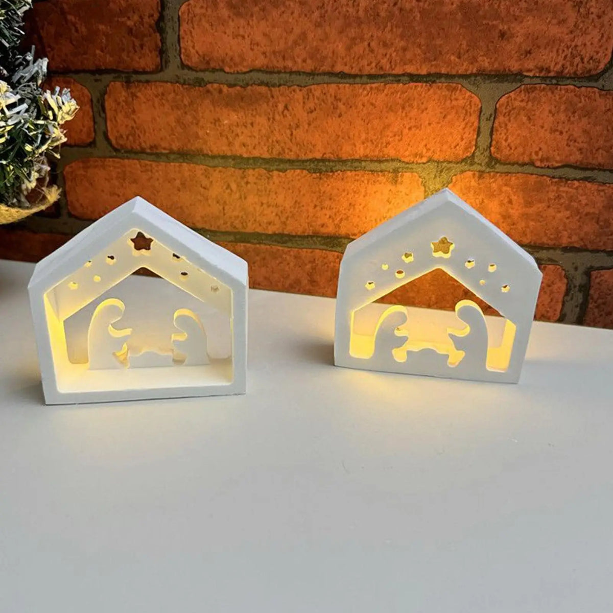 Nativity Scene Silicone Mold – Tealight, Resin & Candle Template Silicone Craft Mold Qme