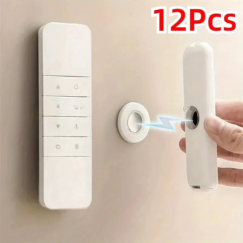 Magnetic Remote Control Holder Wall Mount | Strong Adhesive Wall Mount Organizer Qme