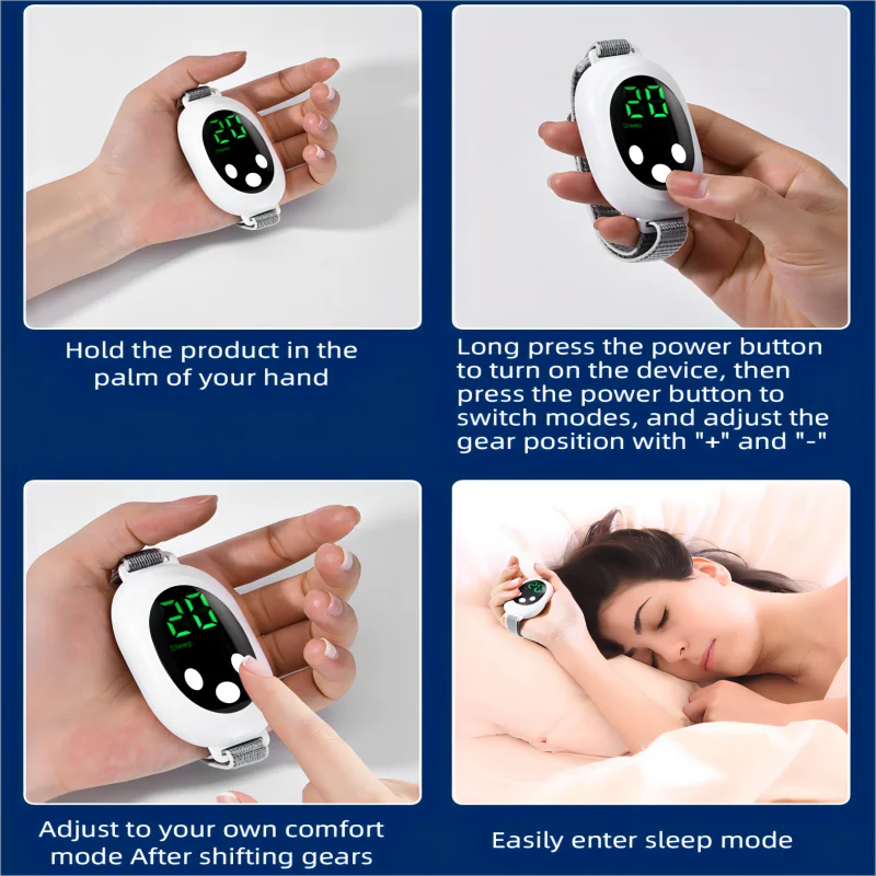 VIMYSHOW EMS Palm Massager – Microcurrent Sleep & Relaxation Handheld Sleep Massager Qst