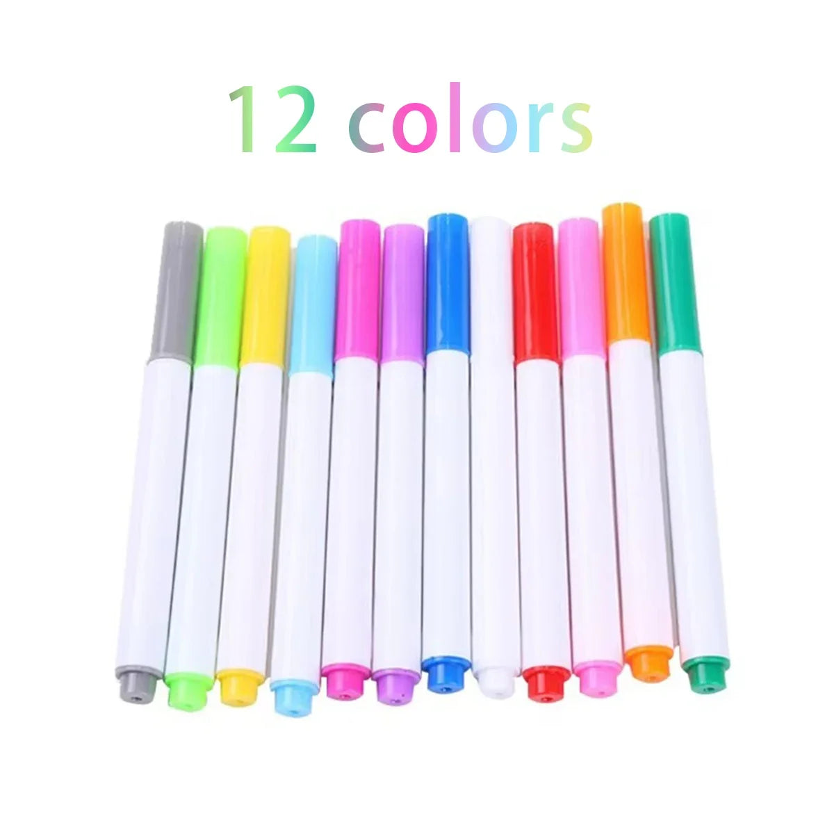 White Liquid Chalk Erasable Markers – Glass & Whiteboard Pens Liquid Chalk Markers Qme 12 colors