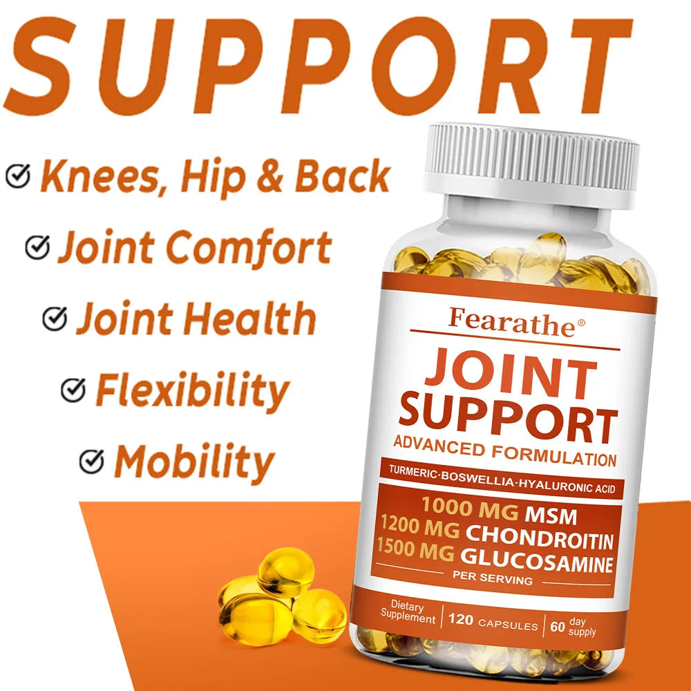 Glucosamine Chondroitin MSM Supplement 120 Capsules Joint Support Supplement Qst