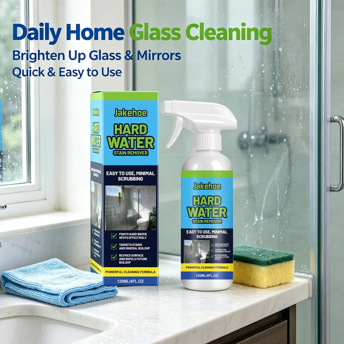 Limescale & Water Spot Remover Spray 120ml | Qme Household Cleaning Spray Qme