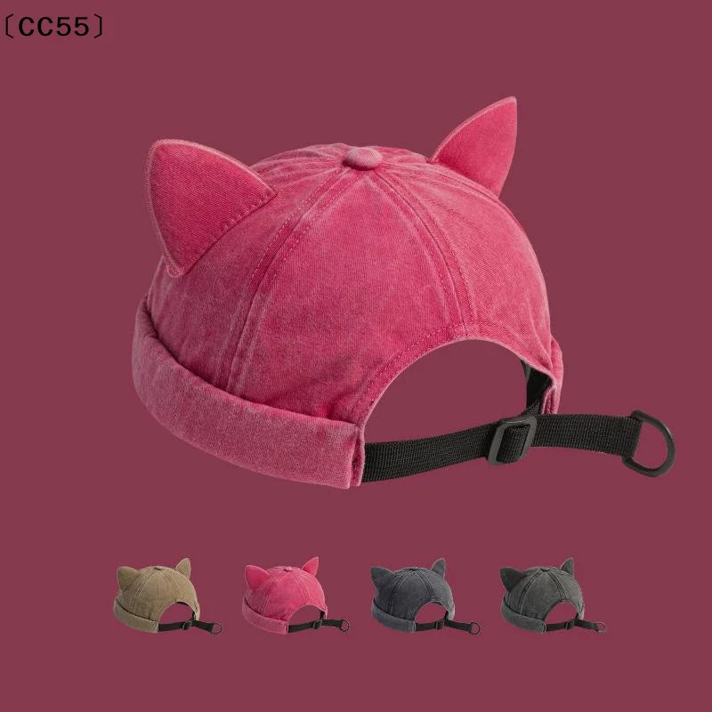 Japanese Cat Ear Beret – Cute Woolen Women's Hat Women's Beret Hat Qst