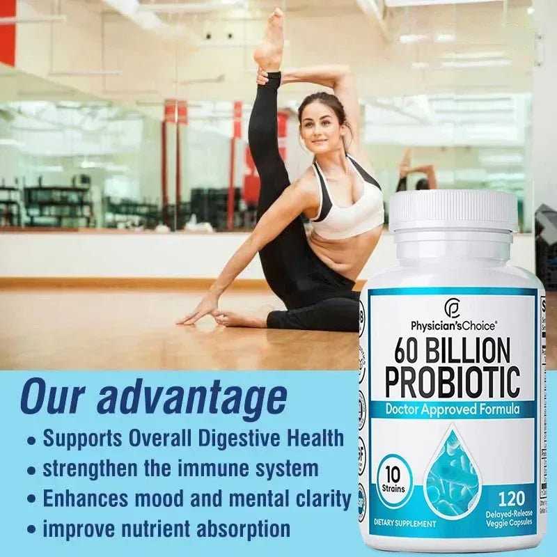 60 Billion Probiotics – Gut & Digestive Health Supplement Probiotic Supplement Qst