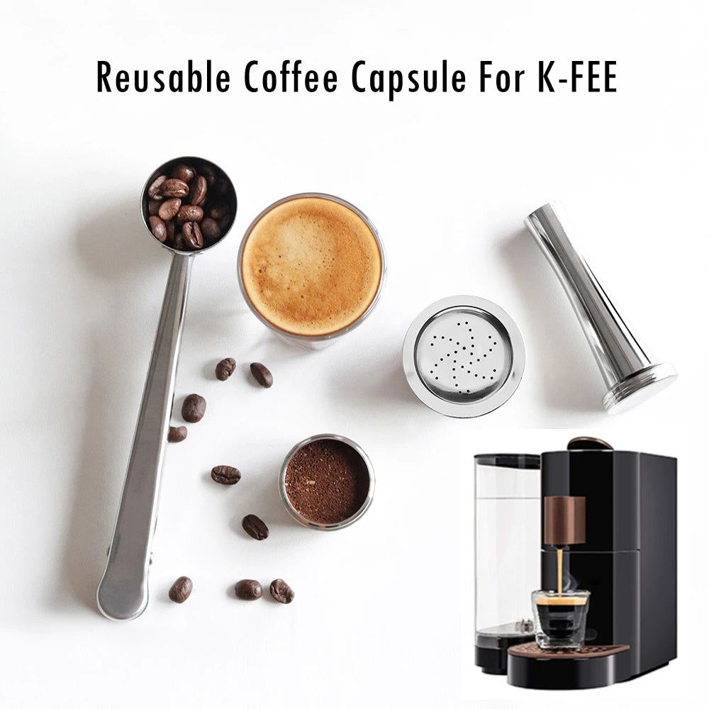 Reusable Stainless Steel Coffee Pods for K-Fee Machines Reusable Coffee Pods Qst