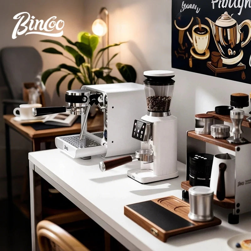 BINCOO Electric Burr Coffee Grinder – 48 Grind Settings Electric Coffee Grinder Qst